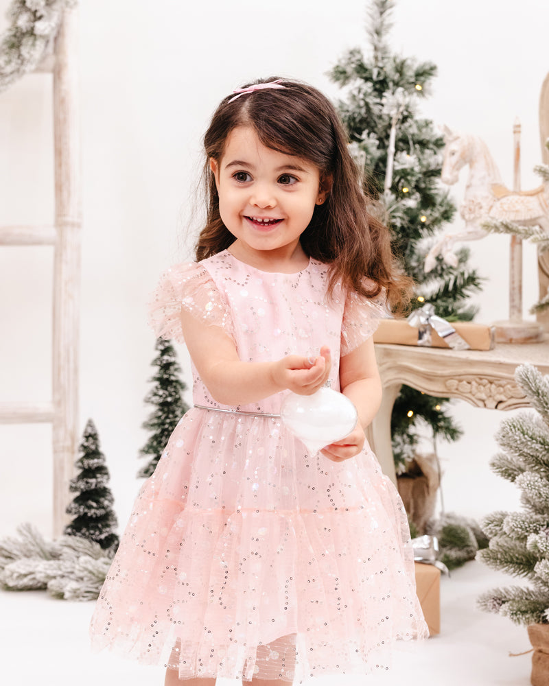 PARTY SPARKLE FRILL DRESS