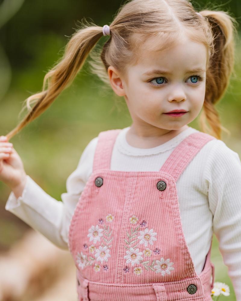 THEA EMBROIDERED CORD OVERALL Minihaha