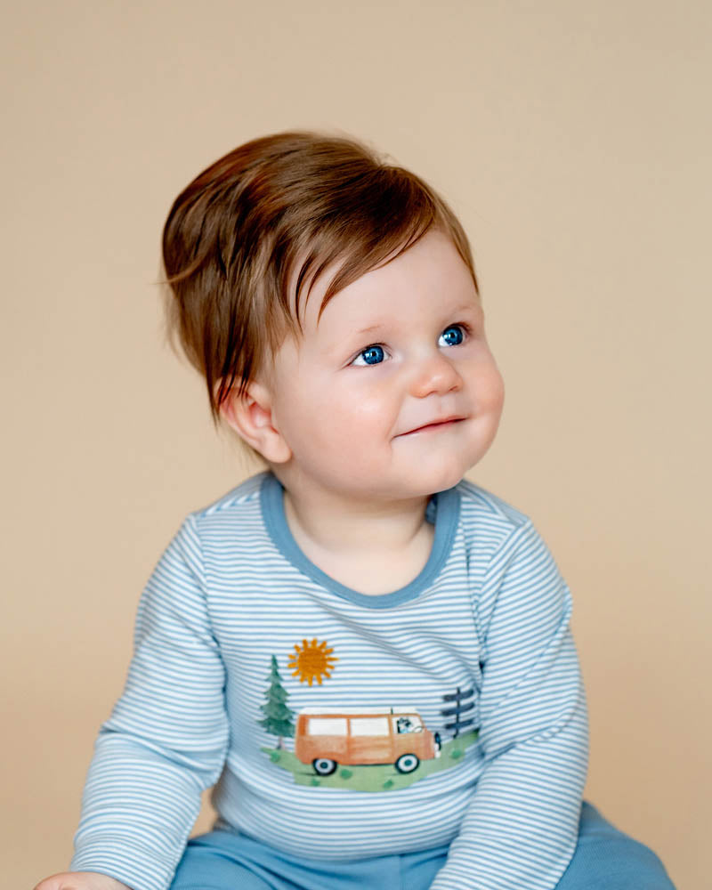 ALVIN ORGANIC STRIPE LS BODYSUIT – Minihaha