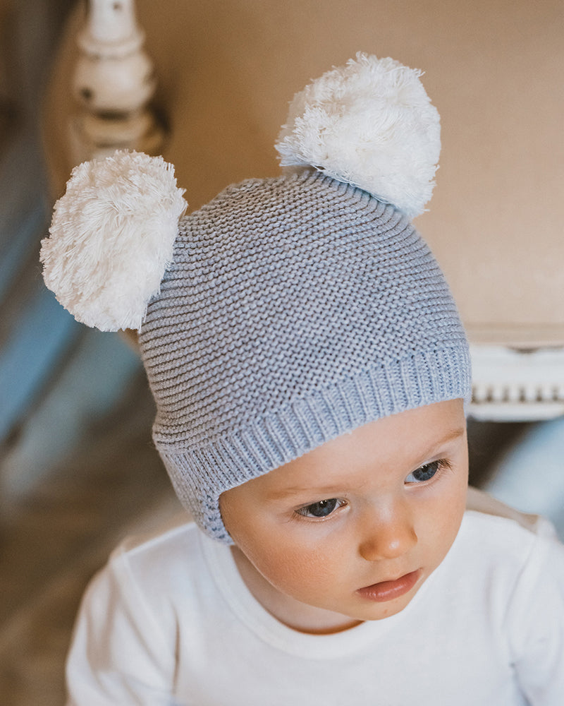Pom pom beanie best sale baby