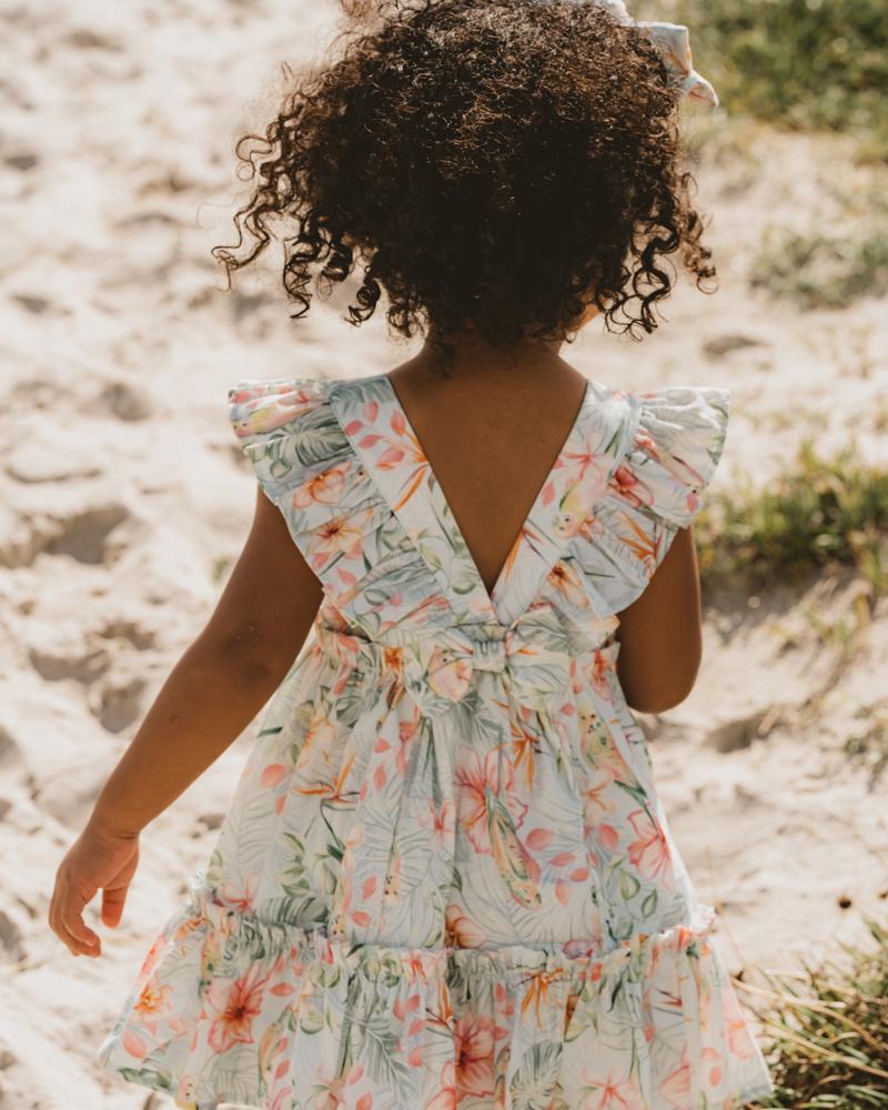 Baby girl on sale blue floral dress